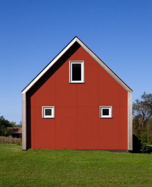 Passive House Retreat farmhouse exterior providence design